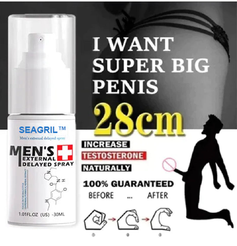 SEAGRIL™ Men's long-lasting and stronger delay sprays