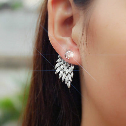 New Trend Silver Wing Earings